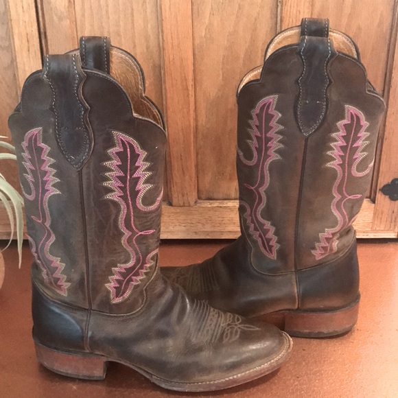 ✨SOLD✨JUSTIN VINTAGE COWBOY BOOTS - Picture 4 of 16
